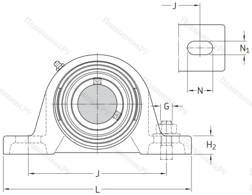 Подшипниковый корпус SYJ 511 в Челябинске