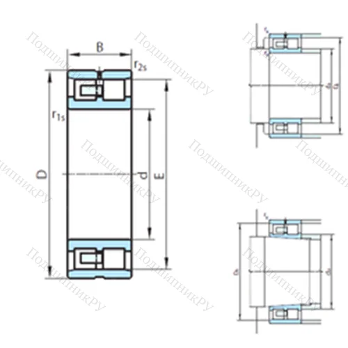 Подшипник роликовый радиальный NN 3944MB от производителя  PSL
