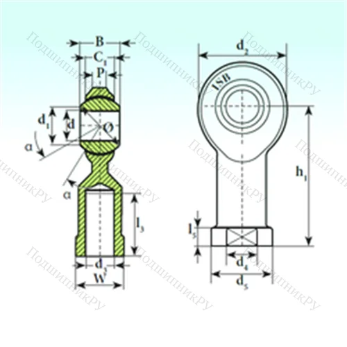 Подшипник скольжения сферический TSF.R 3 от производителя  ISB