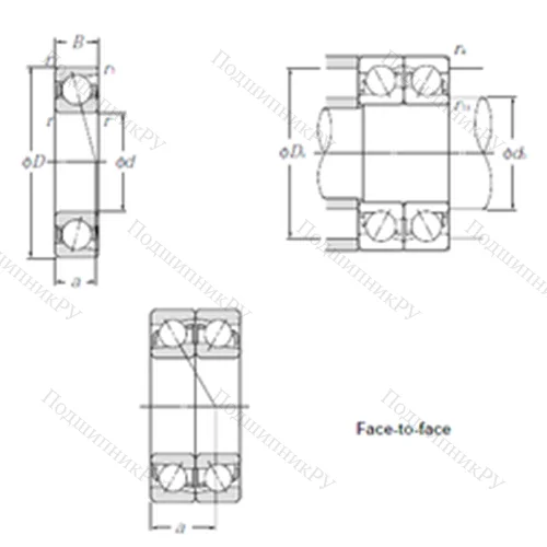 Подшипник шариковый радиально-упорный 7226BDF