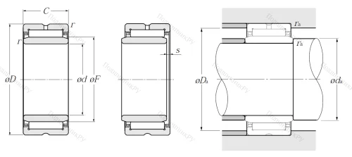 Игольчатый подшипник NA 49/32 R от производителя  NTN Игольчатый подшипник NA 49/32 R от производителя  NTN