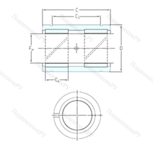 Подшипник скольжения линейный LPAR 50