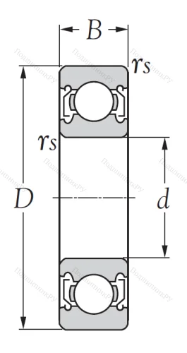 Однорядный шариковый подшипник 6809 ZZ от производителя  KSM