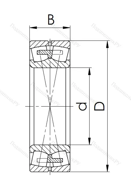 Сферический роликовый подшипник 3003220 АМН (23220 MBW 33) в Челябинске
