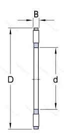 Подшипник NTA-1423 размер 22,2x36,5x2 от производителя  TOR