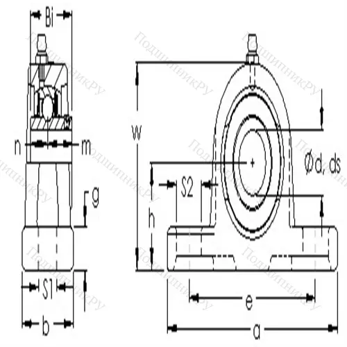 Подшипниковый узел UCP 209 от производителя  AST