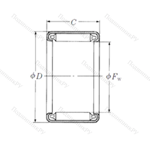 Подшипник игольчатый радиальный F-2210