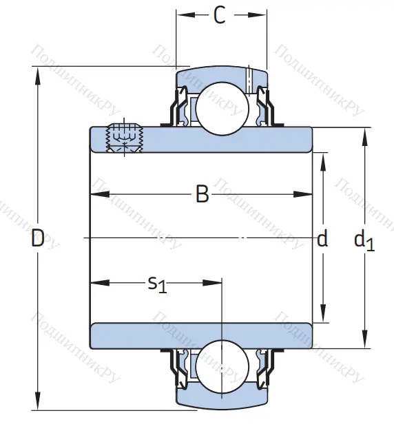 Корпусный подшипник YAR 206-104-2F 4L1PW7JKLE в Челябинске