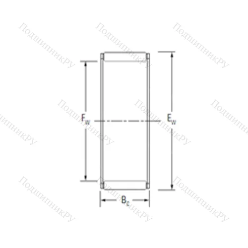 Подшипник игольчатый радиальный K 17X 22X 20FH