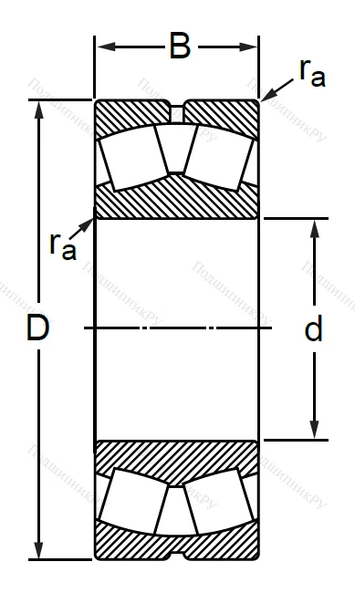 Сферический роликовый подшипник 3540 (22240 MBW 33)