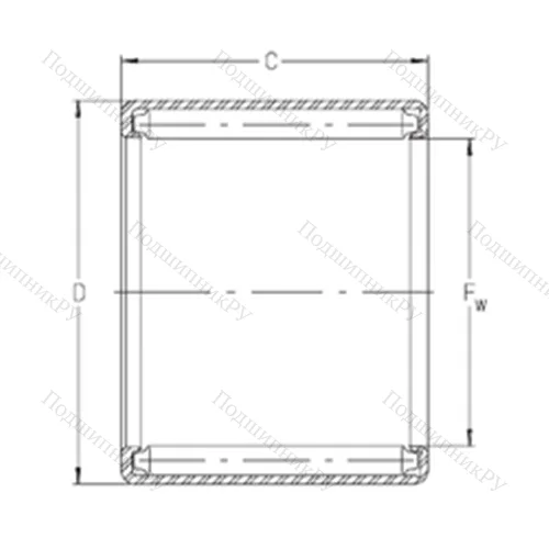 Подшипник игольчатый радиальный S 2012