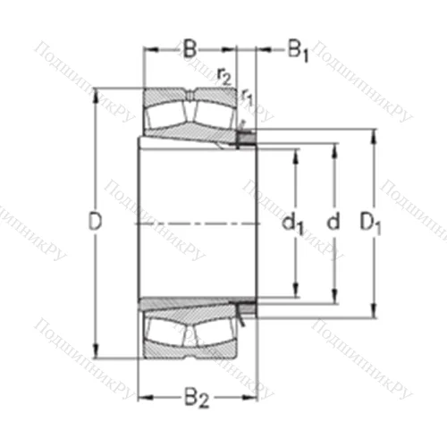 Подшипник роликовый радиальный самоцентрирующийся 239/750-K-MB-W 33+OH 39/750-H от производителя  NKE