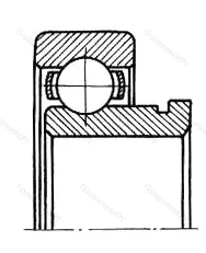 Подшипник  690069 размер 9x26x9/11 от производителя  ГПЗ-31