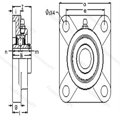 Подшипниковый узел, дюймовая серия UCF 204-12G 5PL от производителя  AST
