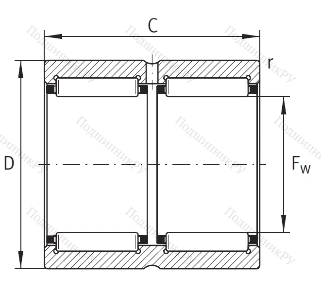 Игольчатый подшипник RNA 6915