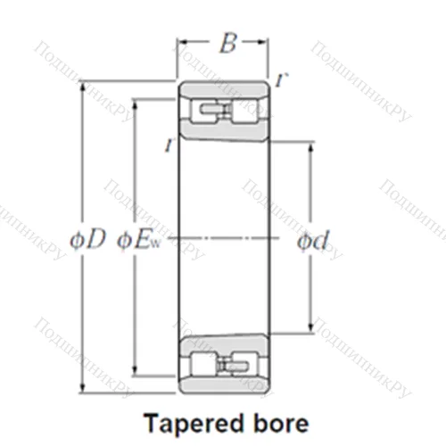 Подшипник роликовый радиальный NN 3030K