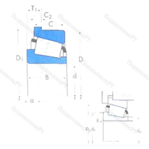 Подшипник роликовый радиально-упорный XAB 33212/Y 33212R
