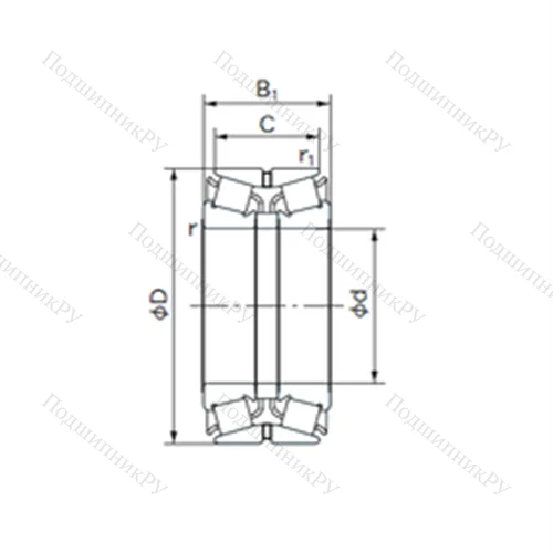 Подшипник роликовый радиально-упорный 190KBE 030 от производителя  NACHI