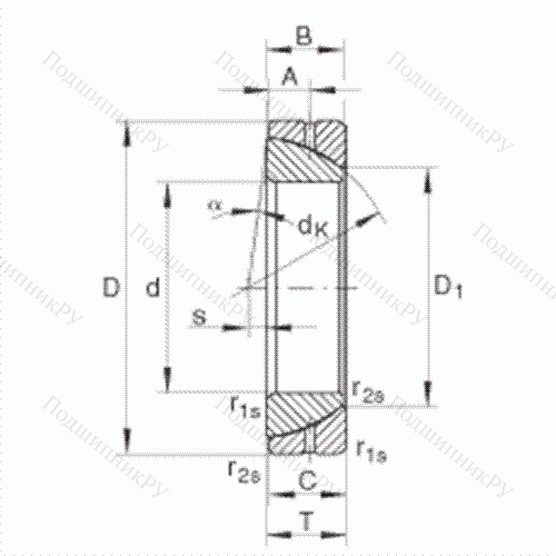 Подшипник шарнирный GE 110-SX